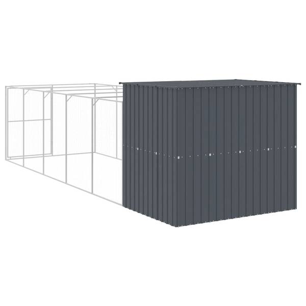 Hundehütte 3030304 Anthrazit - Tiefe: 661 cm