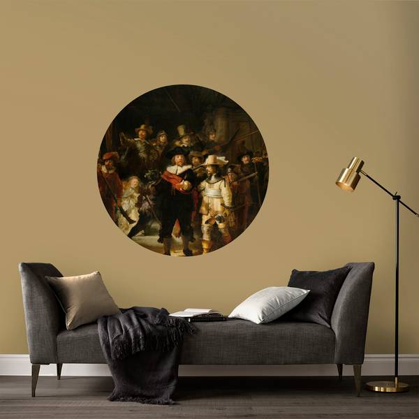 Wandkreis Die Nachtwache Vinyl - 100 x 100 x 2 cm