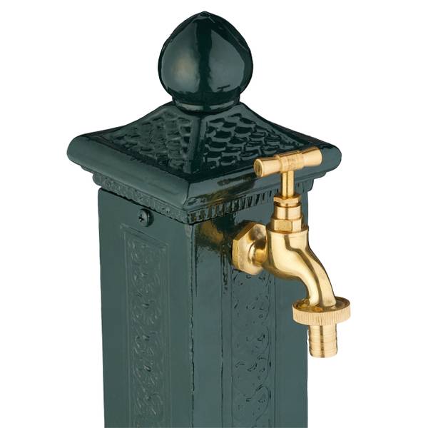 Fontaine extérieure de jardin Vert foncé - Doré