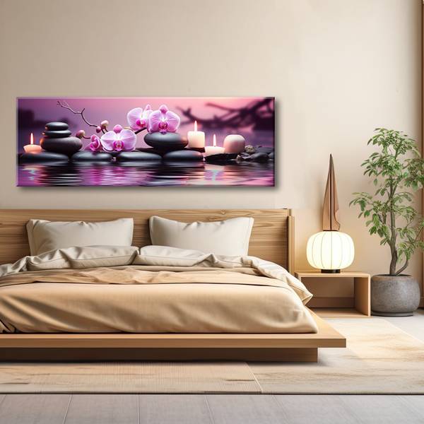 Wandbild zen-komposition spa 120 x 40 cm