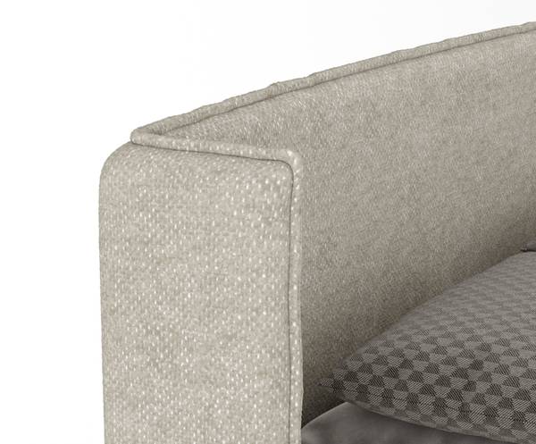 Bed Passion beige - grijs - Ligoppervlak breedte: 200 cm