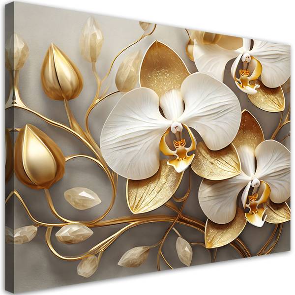 Wandbild orchidee glamour 90 x 60 cm
