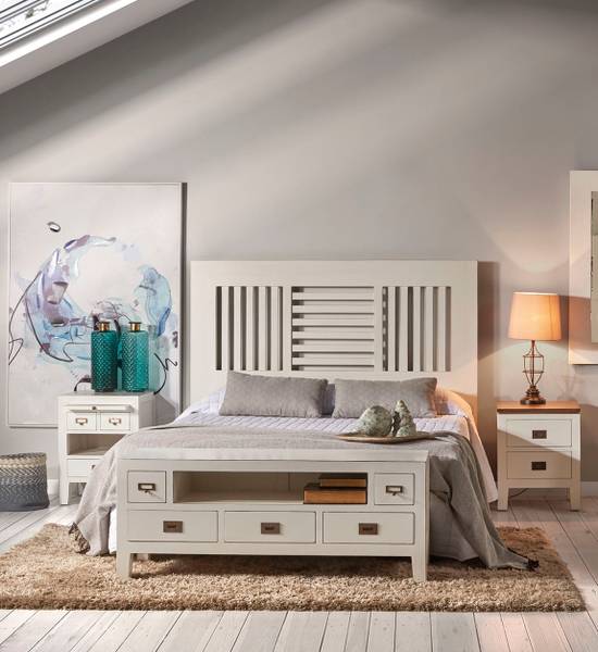 TV-SCHRANK AUS WEISSEM HOLZ L 125 cm Weiß - Holz teilmassiv - 125 x 50 x 40 cm