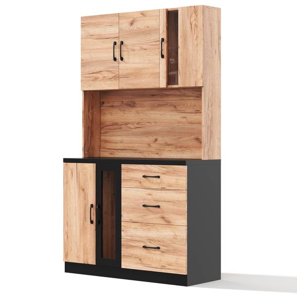 Buffetschrank GLOWNatur Ⅵ Braun - Holzwerkstoff - 105 x 180 x 40 cm