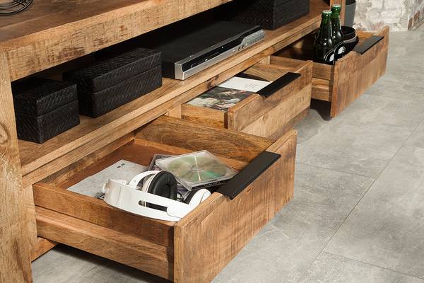 TV-Board IRON CRAFT Braun - Mango - 170 x 45 x 45 cm