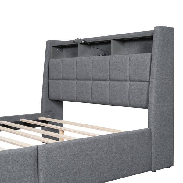 Polsterbett LOU AJN003 Grau