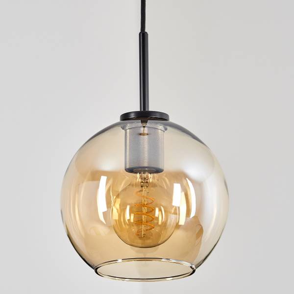 Deckenleuchte Cesaro Orange - Aluminium - Klarglas - 24 x 145 x 24 cm