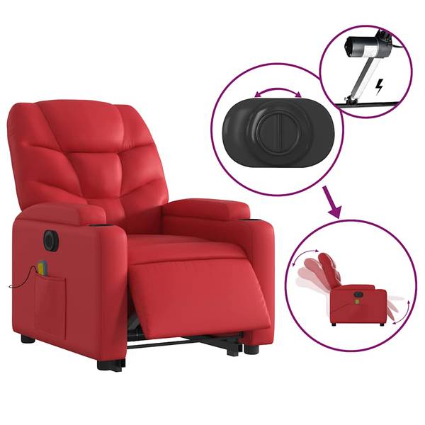Sta-op-massagestoel 3032387-4 rood
