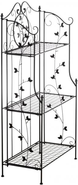 Standregal Reus Schwarz - Metall - 58 x 118 x 33 cm
