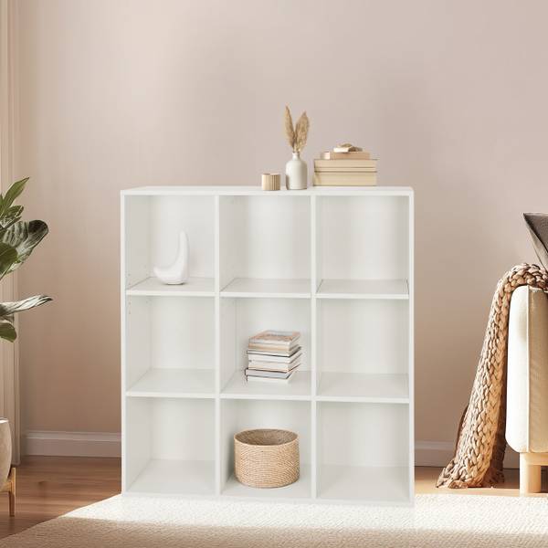 Regal BJORKE Weiß - Holzwerkstoff - 98 x 100 x 30 cm