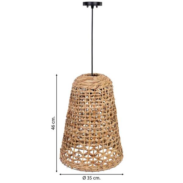 Deckenleuchte 4523364608 Braun - Naturfaser - 35 x 46 x 35 cm