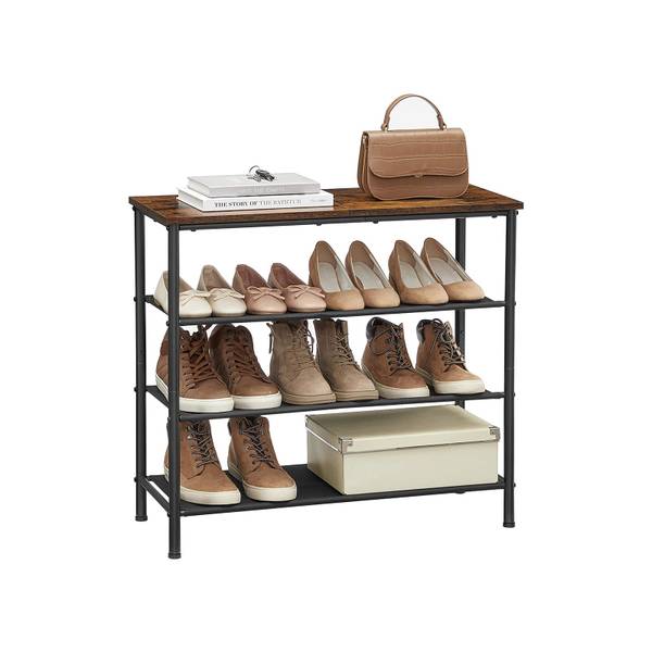 Schuhregal Chimalhuacán Braun - Holzwerkstoff - 30 x 71 x 75 cm