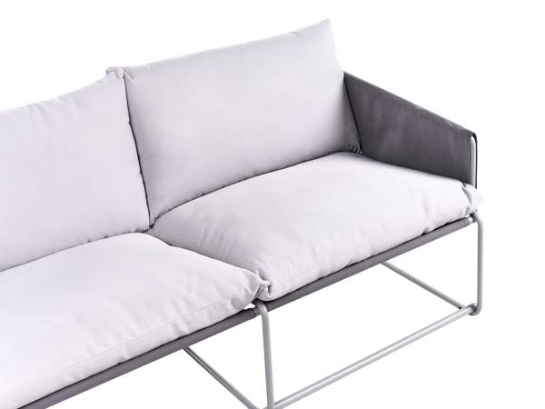 Sofa PONTE 5-tlg Grau - Metall - 160 x 88 x 94 cm
