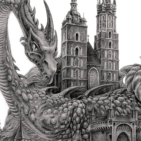 Poster Krakau Lajkonik 30 x 42 cm