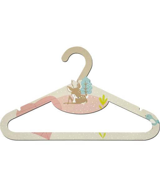 Kinderkleiderbügel Loving Deer 8er Set P Pink - Holzwerkstoff - 31 x 18 x 1 cm