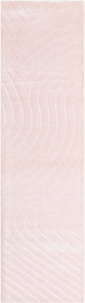 Tapis de passage Darya CCCLIV Rose foncé - Laine - 84 x 1 x 302 cm