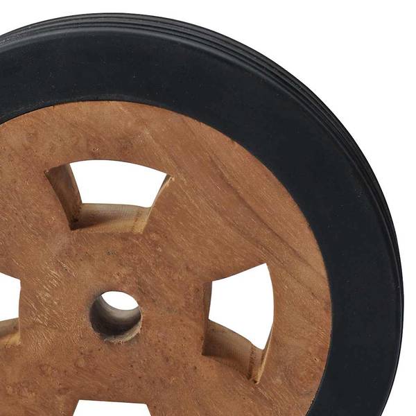 Roues de remplacement 48016 (lot de 2) Marron - Teck - 16 x 3 x 16 cm