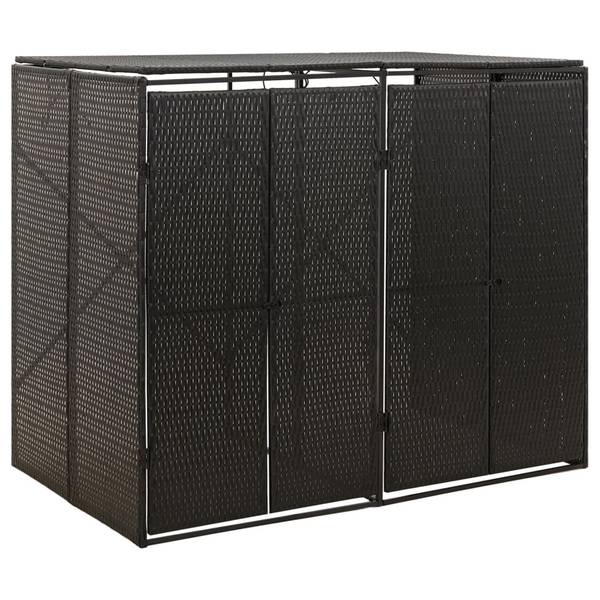 Mülltonnenbox 3029011 Schwarz - Breite: 140 cm