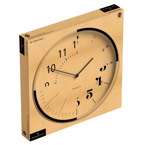 Wanduhr Mr Clarke Medium Dunkelgrau