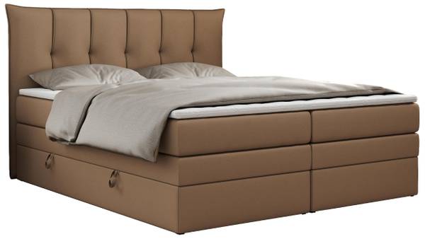 Boxspringbett PREMIUM 10 KING Kastanienbraun - Breite: 200 cm - H3