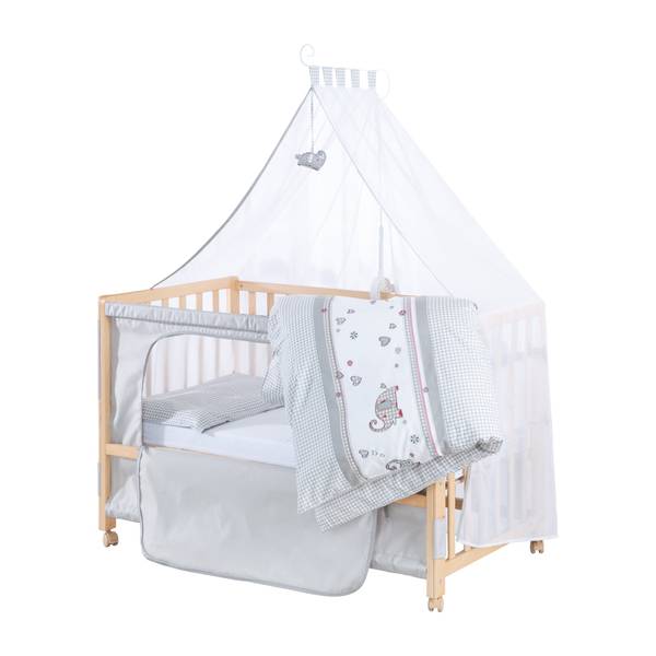 Beistellbett Room Bed Jumbotwins Braun - Holzwerkstoff - 126 x 157 x 66 cm