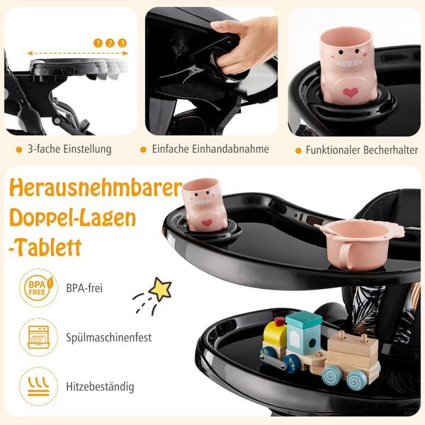 Babystuhl MP32278 Schwarz