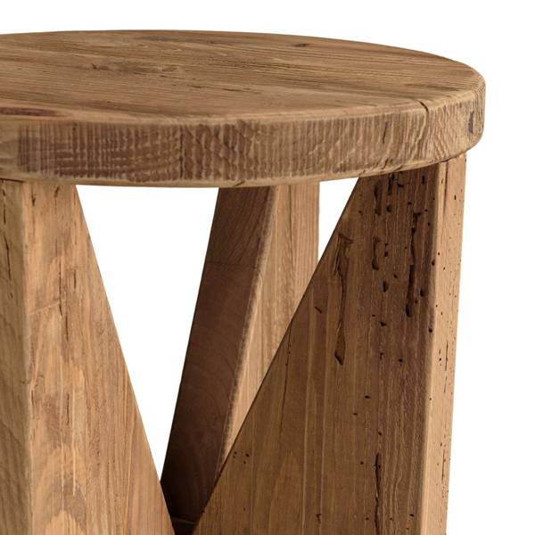 Sofaende ANDRIAN Braun - Holz teilmassiv - 40 x 45 x 40 cm