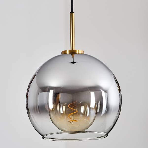Deckenleuchte Cesaro Grau - Aluminium - Klarglas - 31 x 149 x 30 cm