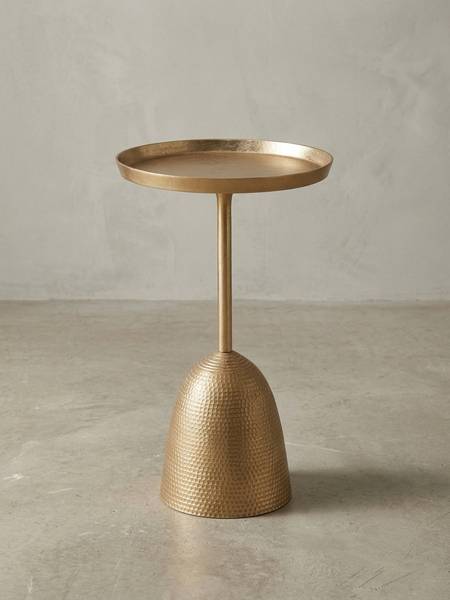 Beistelltisch OLONA Gold - Aluminium - 33 x 53 x 33 cm