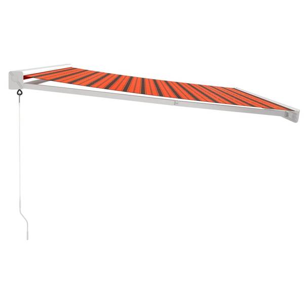 Auvent rétractable 3000957-3 Marron - Orange - 300 x 400 cm