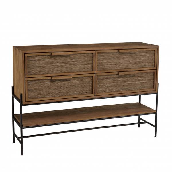 Buffet ALIDA Braun - Massivholz - 40 x 100 x 150 cm