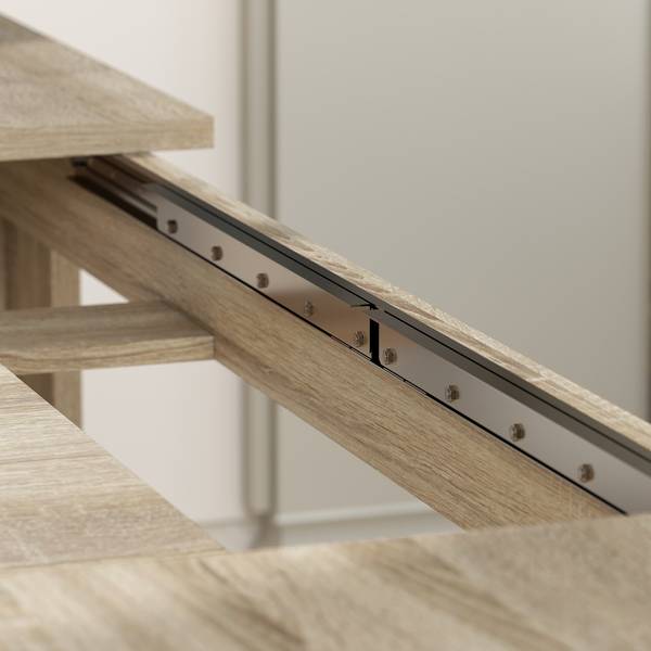 Esstisch 83A-272V90AK Braun - Holzwerkstoff - 90 x 77 x 260 cm