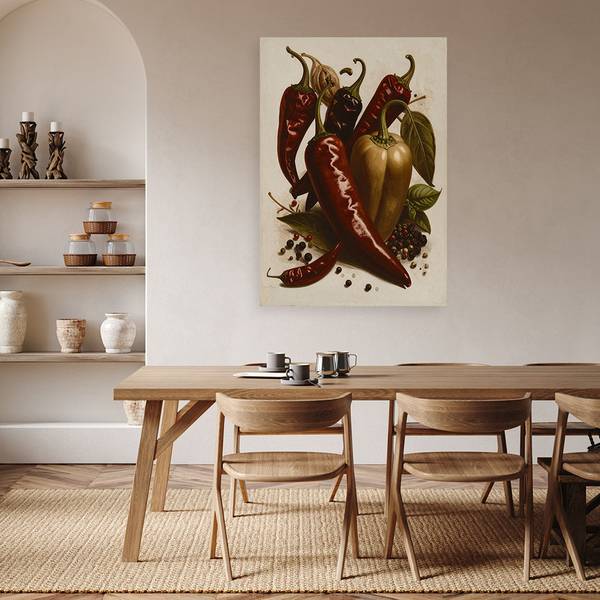 Canvas schilderij Groenten 60 x 90 cm