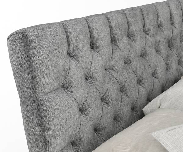 Boxspringbett Seraphine Grau - Liegefläche Breite: 140 cm