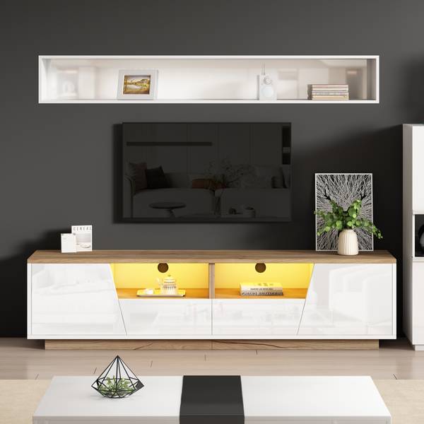 TV-meubel Astraios Ⅰ hout - wit