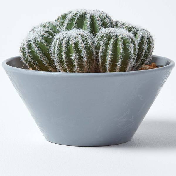 Cactus Echinocactus AP1452 Vert - Polyester - 20 x 17 x 17 cm