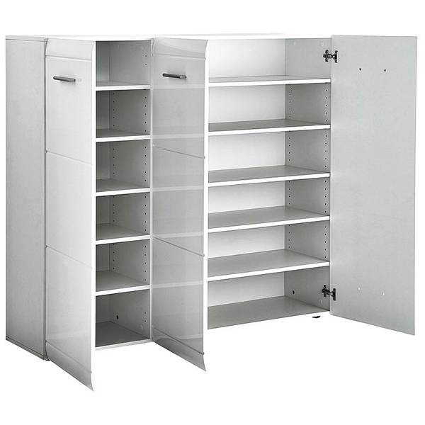 Garderoben-Set DANARO-01-5 5er-Set Weiß - Holzwerkstoff - 329 x 200 x 40 cm