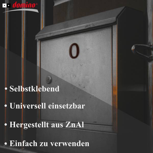 Hausnummer ZNAL Braun - Metall - 40 x 40 x 1 cm