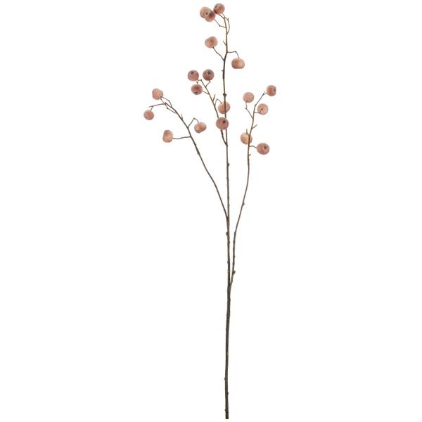 Kunstpflanze ZIERAPFELZWEIG I Beige - Holzwerkstoff - 17 x 93 x 14 cm