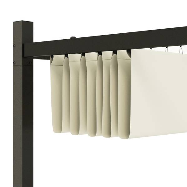 Pergola 84C-570V01CW Blanc - Textile - 298 x 230 x 298 cm