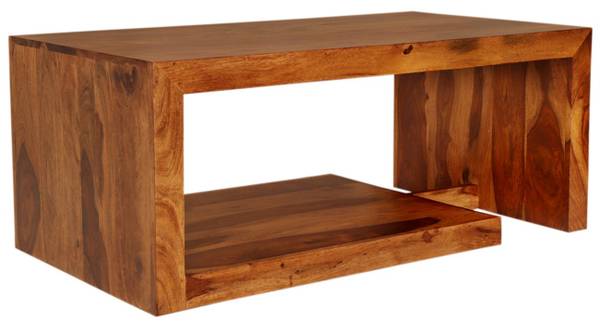 Couchtisch Tara-cofp Braun - Sheesham - 110 x 45 x 60 cm
