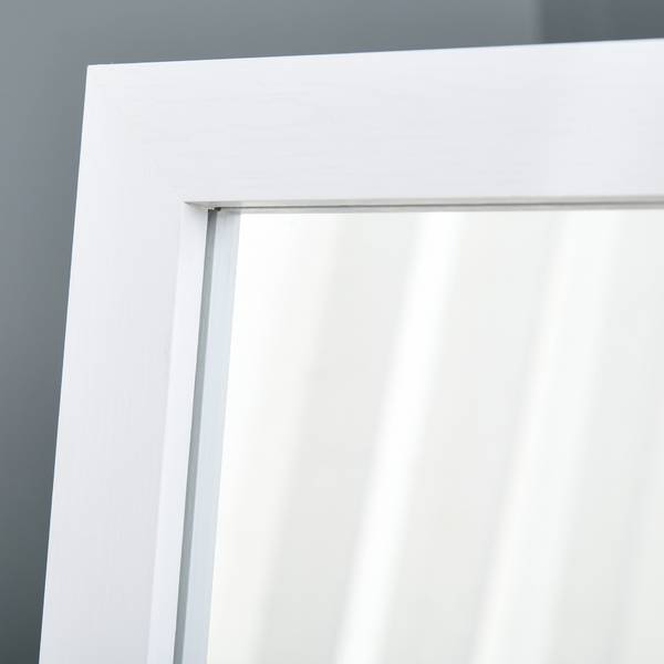 Ganzkörperspiegel 831-389WT Weiß - Glas - 37 x 154 x 37 cm