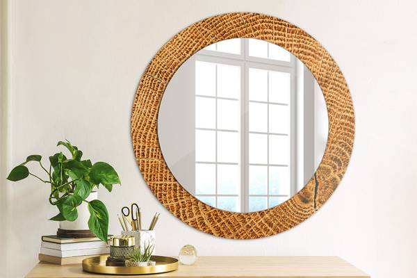 Dekospiegel Quercus Arbor Orange - Spiegelglas - 60 x 60 x 1 cm