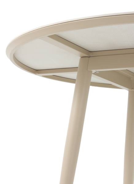 Tisch 11359 Beige - Metall - 120 x 75 x 120 cm