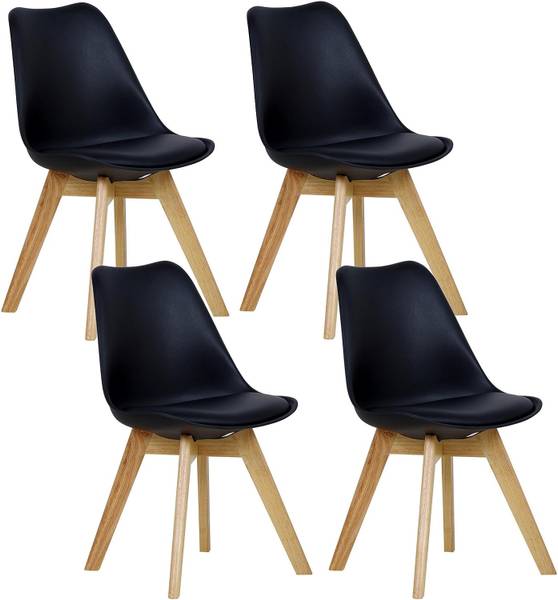 Esszimmerstuhl Tre (4er Set) Schwarz
