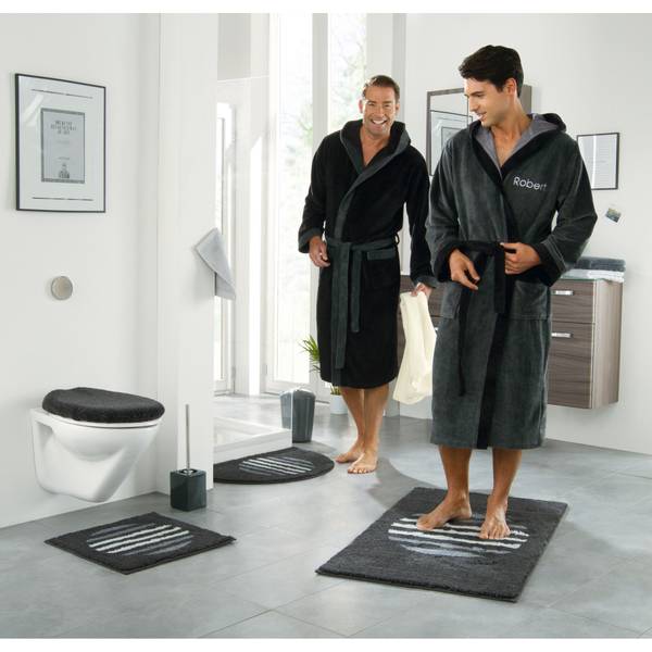 Badematte 131190-S22 Anthrazit - 80 x 140 cm