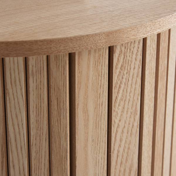 Nachtkästchen SKANDY Beige - Holzwerkstoff - Holz teilmassiv - 40 x 65 x 40 cm