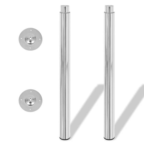 Pied de table 3000366-1 (lot de 2) Argenté - Nombre de pièces dans le lot : 2
