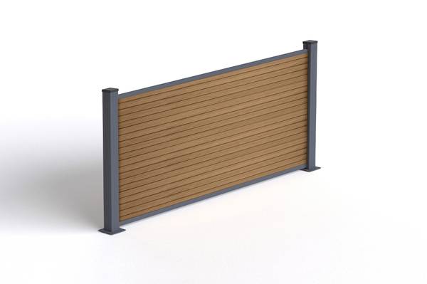 Zaun PRIEL Braun - 800 x 800 cm