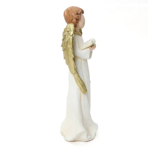 Engelfigur Weihnachten HTST0186 Beige - Gold - Stein - 19 x 63 x 29 cm